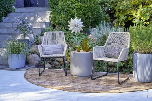 H.O.C.K. Jordi Outdoor Kissen 50x30cm col. 130 beige taupe