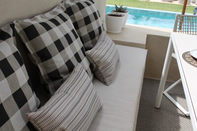 H.O.C.K. Jordi Outdoor Kissen 50x30cm col. 130 beige taupe
