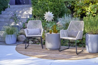 H.O.C.K. Jordi Outdoor Kissen 50x30cm col. 130 beige taupe