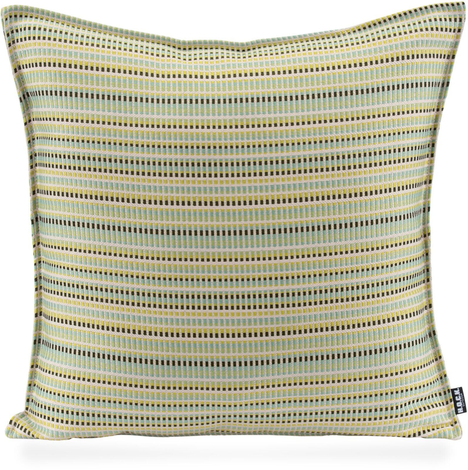 H.O.C.K. Jordi Outdoor Kissen 50x50cm mit Biese col. 651 grün