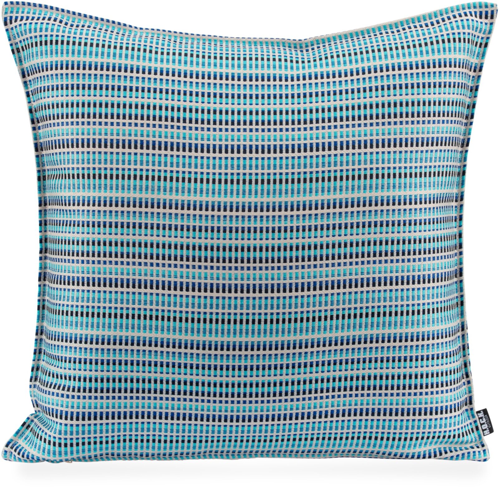 H.O.C.K. Jordi Outdoor Kissen 50x50cm mit Biese col. 644 blau