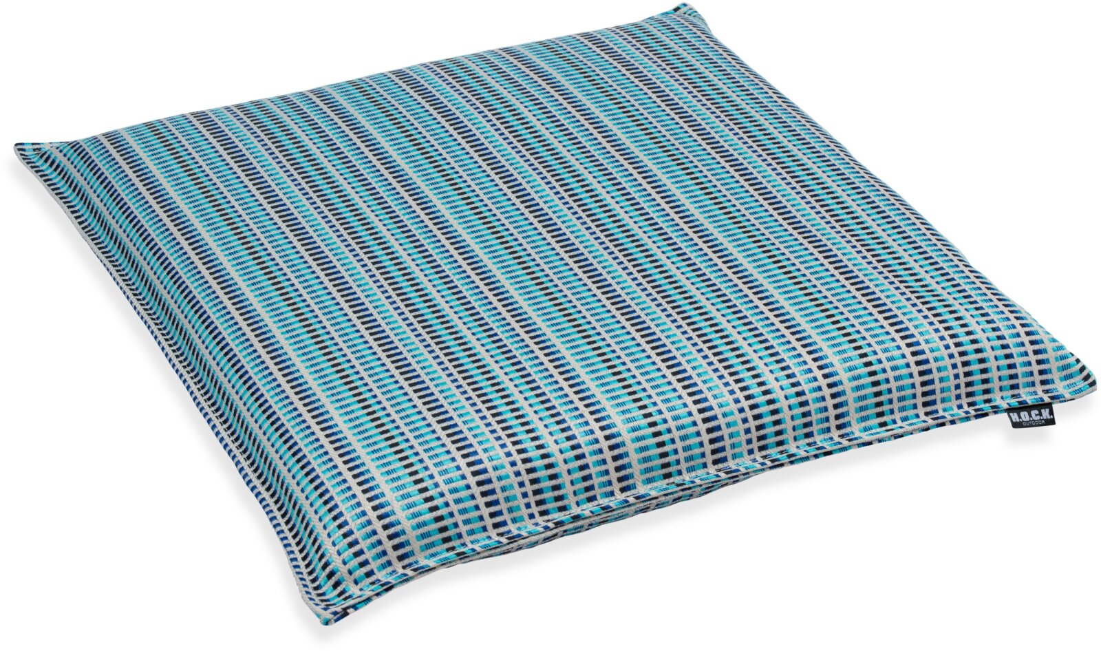 H.O.C.K. Jordi Outdoor Kissen BLISS 45x45x6cm mit Biese col. 644 blau
