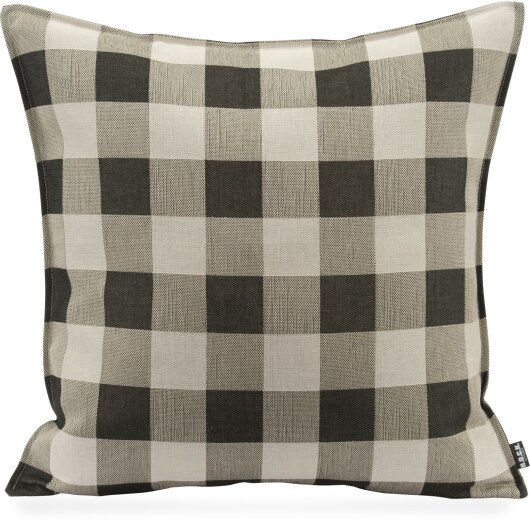 H.O.C.K. Garny Outdoor Kissen 60x60cm mit Biese kariert col. 4 schwarz