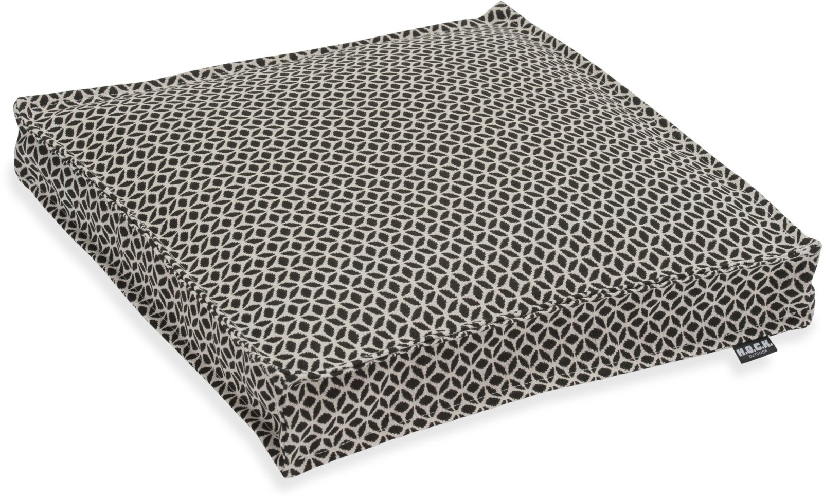 H.O.C.K. Pulco Outdoor Stuhlkissen 40x40x5cm col. 4 schwarz kleingemustert