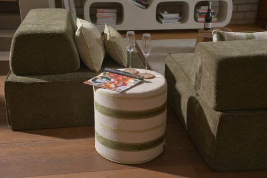 H.O.C.K. Vandel Kissen Cord 60x40cm olive hell