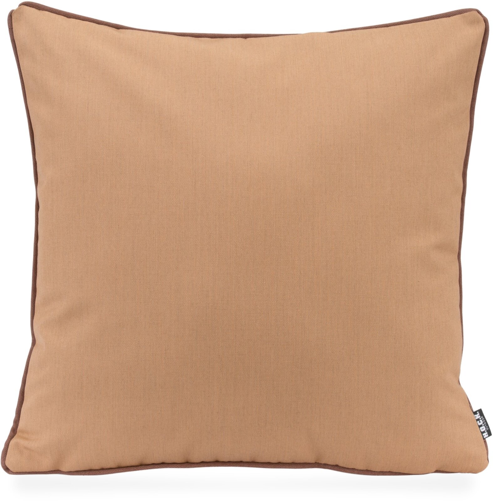 H.O.C.K. - AGORA Pamela Outdoor Kissen 50x50cm PIPE duna camel mit Keder umbra rost