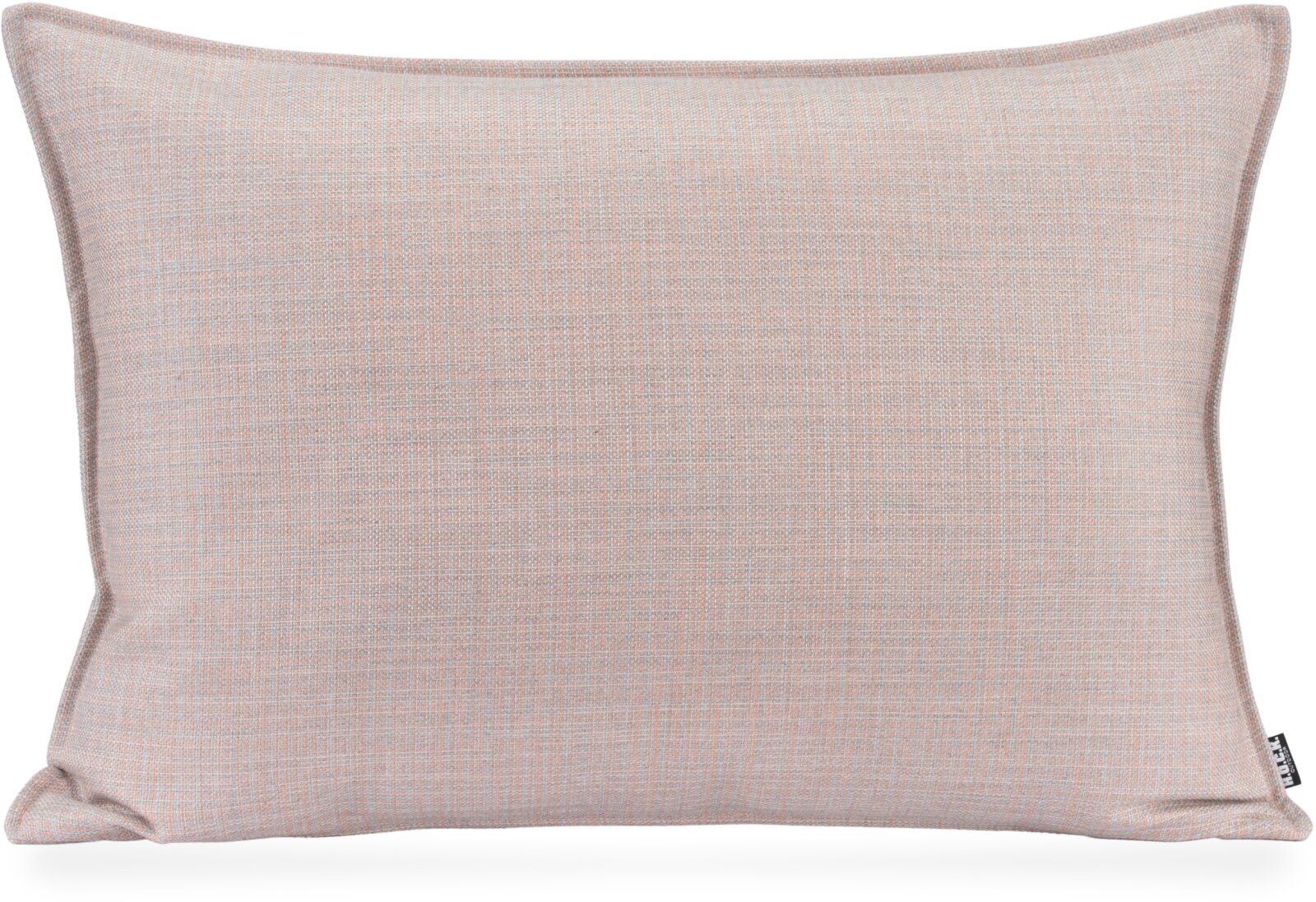 H.O.C.K. - AGORA Romy Outdoor Kissen 70x50cm mit Biese col. 20088 coral hellgrau kleingemustert
