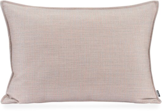 H.O.C.K. - AGORA Romy Outdoor Kissen 70x50cm mit Biese col. 20088 coral hellgrau kleingemustert