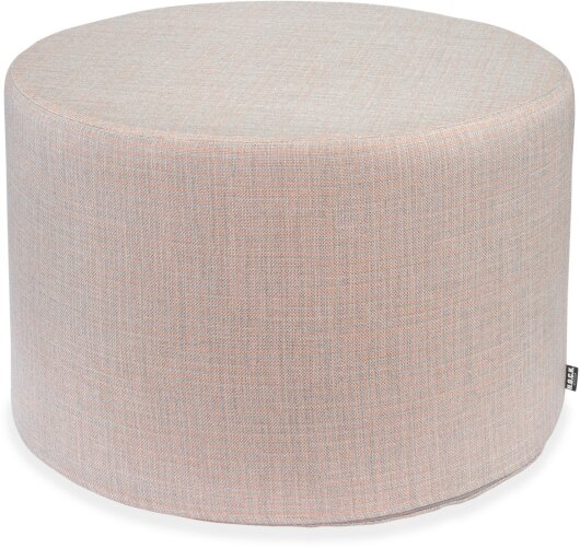 H.O.C.K. - AGORA Romy Outdoor Hocker rund ø60x40cm col. 20088 coral hellgrau kleingemustert