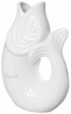 GIFTY Vase / Karaffe L Fisch weiß 2,7 Liter / ca....