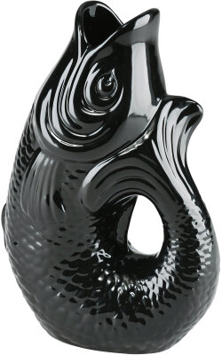 GIFTY Vase / Karaffe S Fisch schwarz 1,2 Liter / ca....