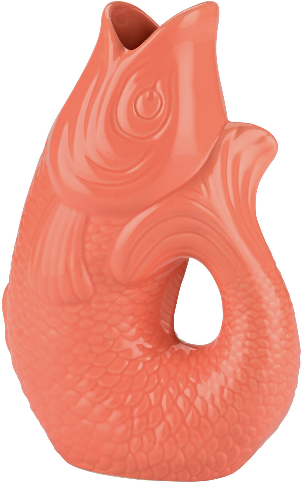 GIFTY Vase / Karaffe S Fisch salmon 1,2 Liter / ca. 16,5x25,2x9,7cm