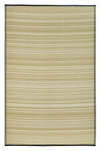 H.O.C.K. Outdoor Teppich Cancun Wendeteppich 180x270cm Sand & Black gestreift