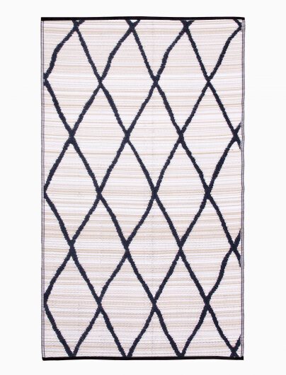 H.O.C.K. Outdoor Teppich Nairobi natural black 120x180cm
