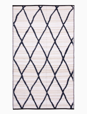 H.O.C.K. Outdoor Teppich Nairobi natural black 120x180cm