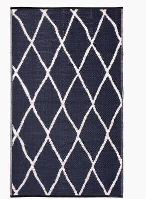 H.O.C.K. Outdoor Teppich Nairobi natural black 120x180cm