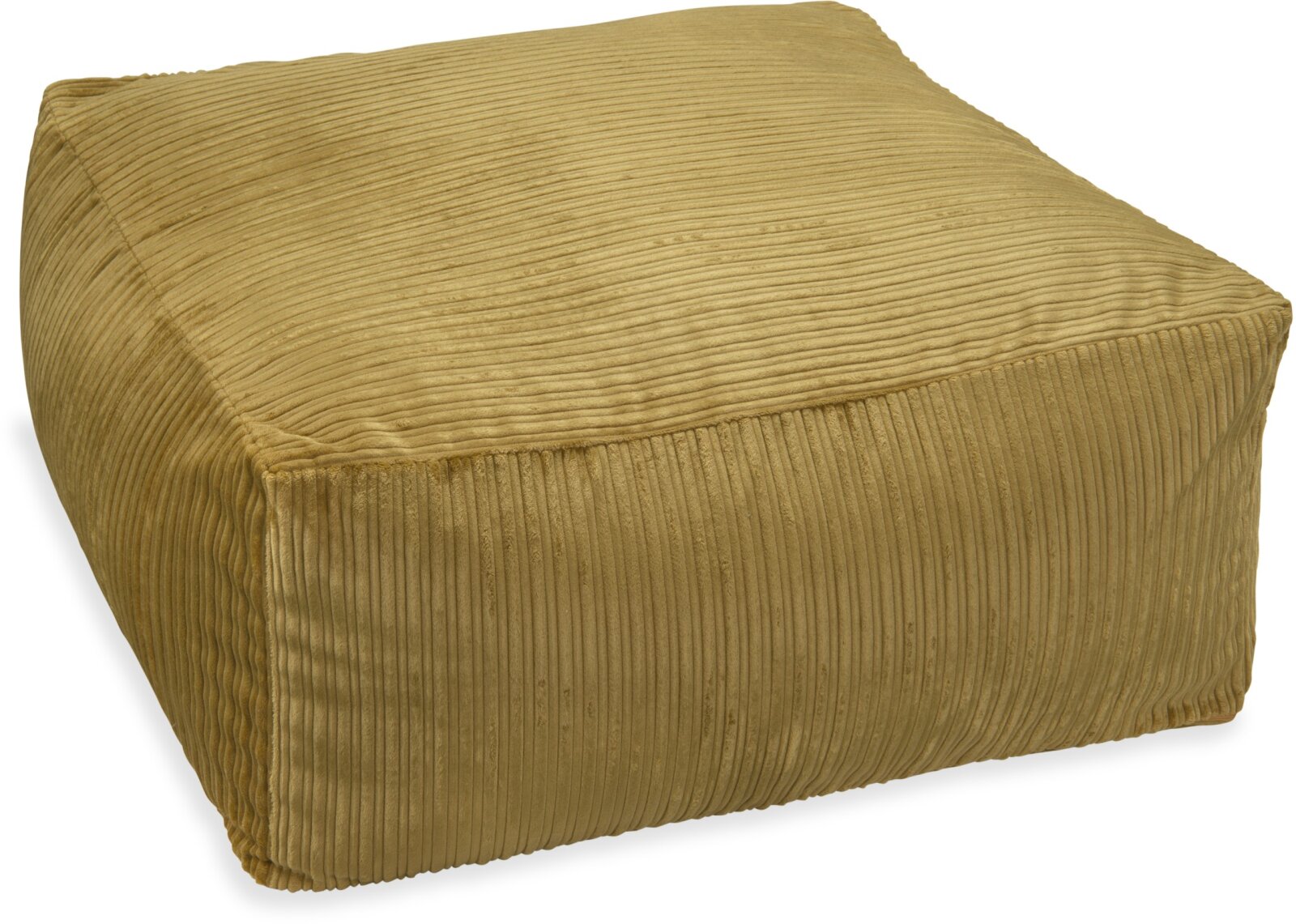 H.O.C.K. Precious Cord Loungehocker 90x90x40cm Cordsamt maiz gelb col. 028