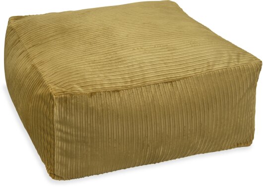 H.O.C.K. Precious Cord Loungehocker 90x90x40cm Cordsamt maiz gelb col. 028