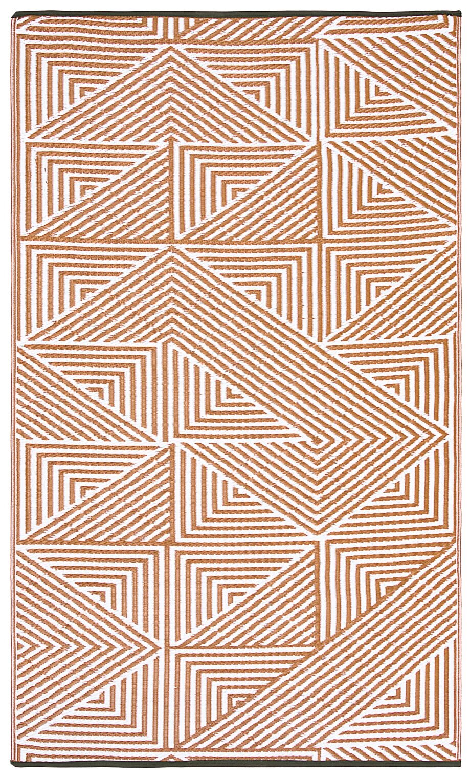 H.O.C.K. Outdoor Teppich Tokyo Burnt Orange geometrisch 150x240cm