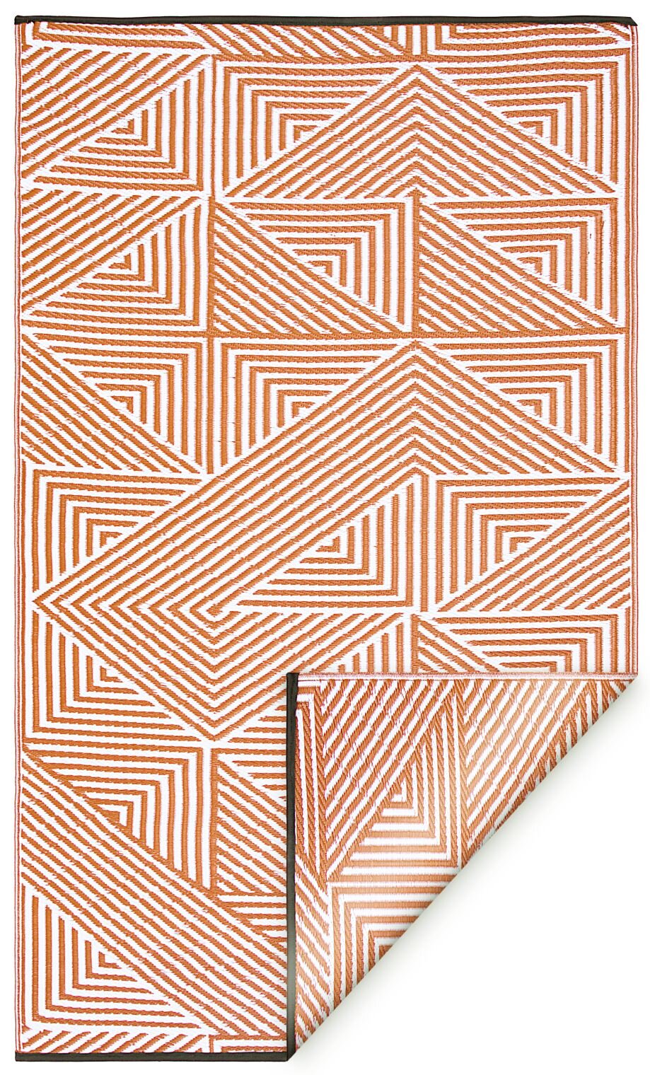 H.O.C.K. Outdoor Teppich Tokyo Burnt Orange geometrisch 150x240cm