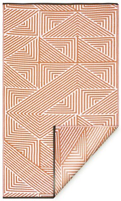H.O.C.K. Outdoor Teppich Tokyo Burnt Orange geometrisch 150x240cm