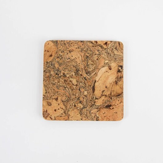 LIGA Untersetzer aus Kork 4er Set Quadrat 9 x 9 x 0,5cm
