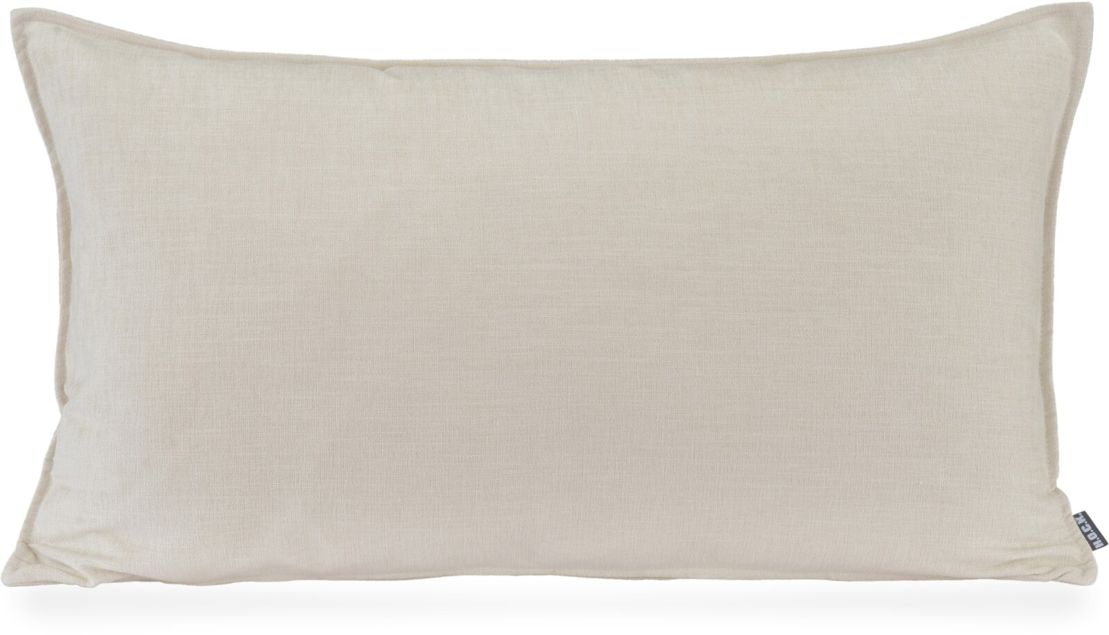 H.O.C.K. Lucky Kissen 70x40cm mit Biese einfarbig creme ecru col. 001