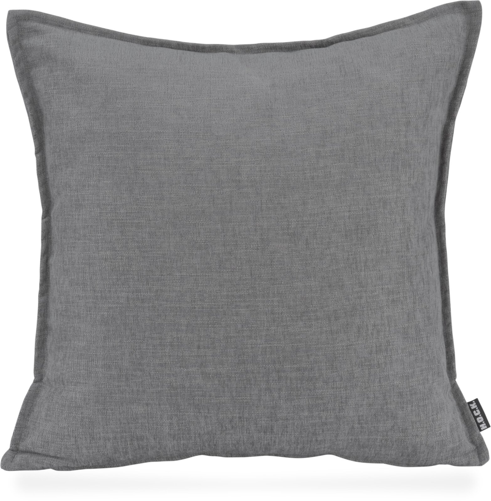 H.O.C.K. Lucky Kissen 45x45cm mit Biese einfarbig grau col. 27