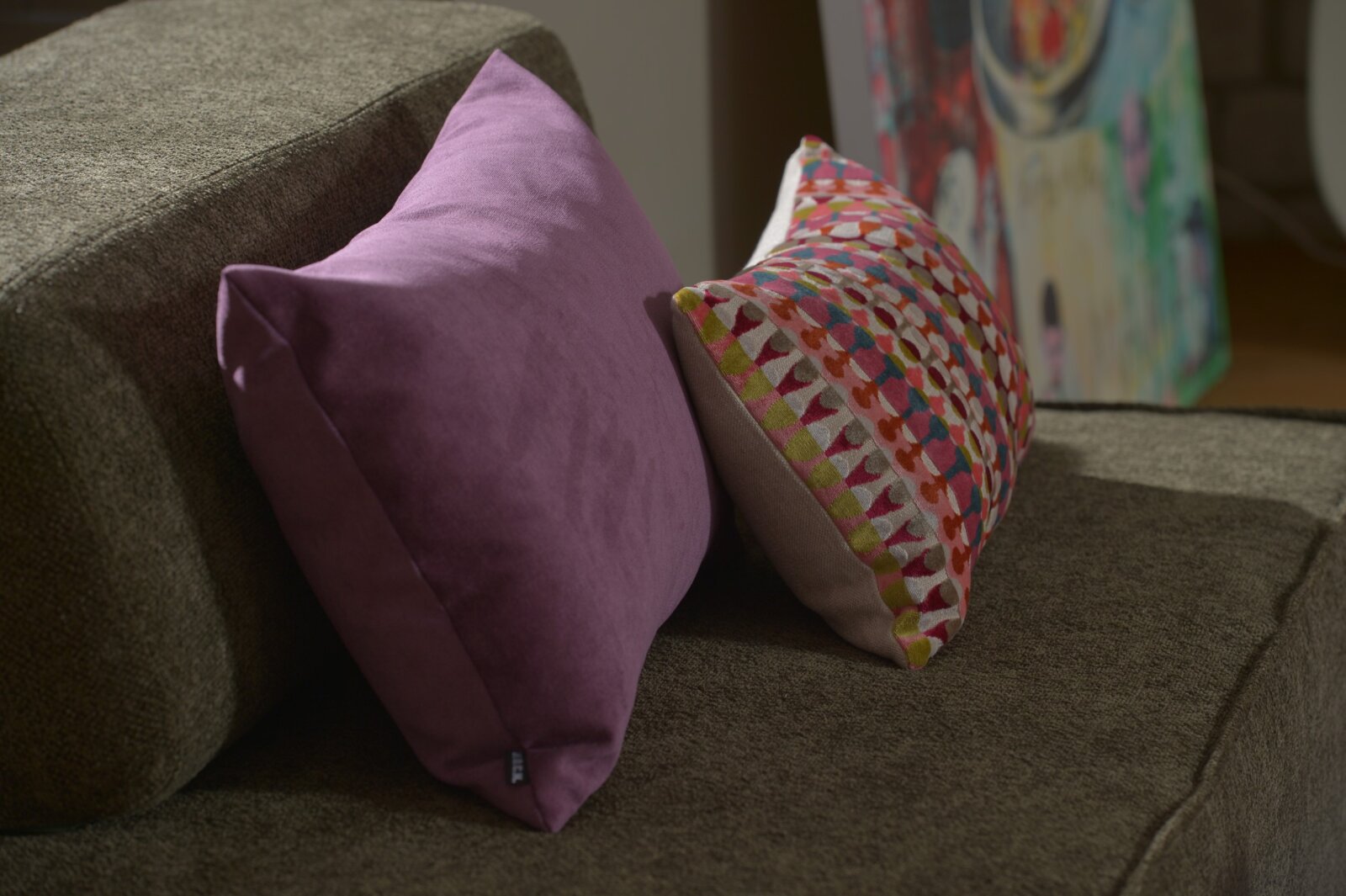 H.O.C.K. Versatil Kissen 60x40cm Uni mauve lila col. 23