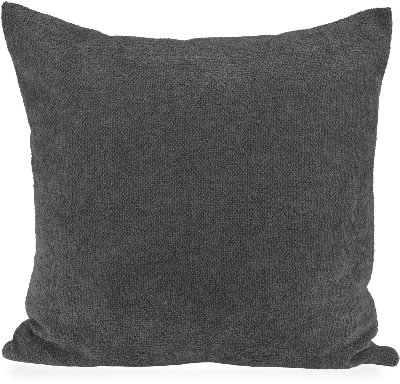 H.O.C.K. Lotte Rückenkissen Bouclé 60x60cm einfarbig dunkelgrau anthrazit col. 802